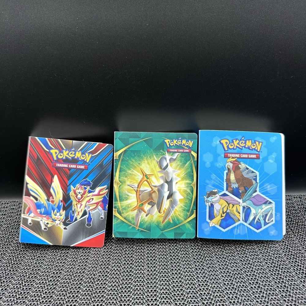 Mini Pokémon Portfolio Binder Lot Of 3 -pre-owned